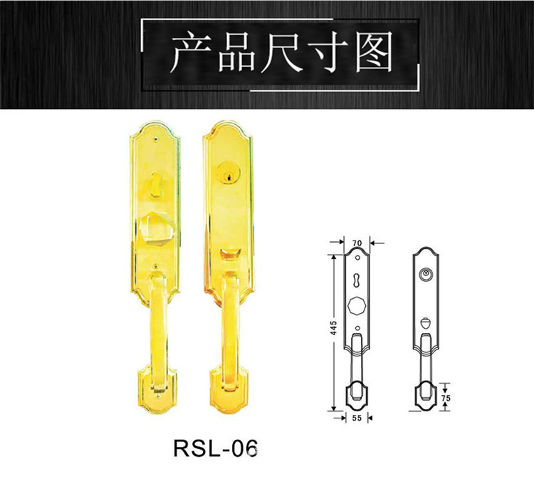 樂朗不銹鋼豪華大門鎖