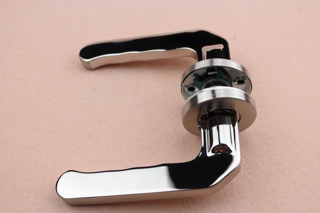 Satin Hollow Types Furniture Handles Door handle Lock Set for Internal