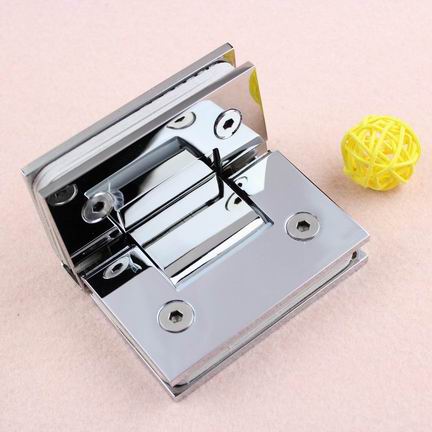 Chrome finish brass Glass Shower Door Hinge, Shower Hinge with high tightly connection