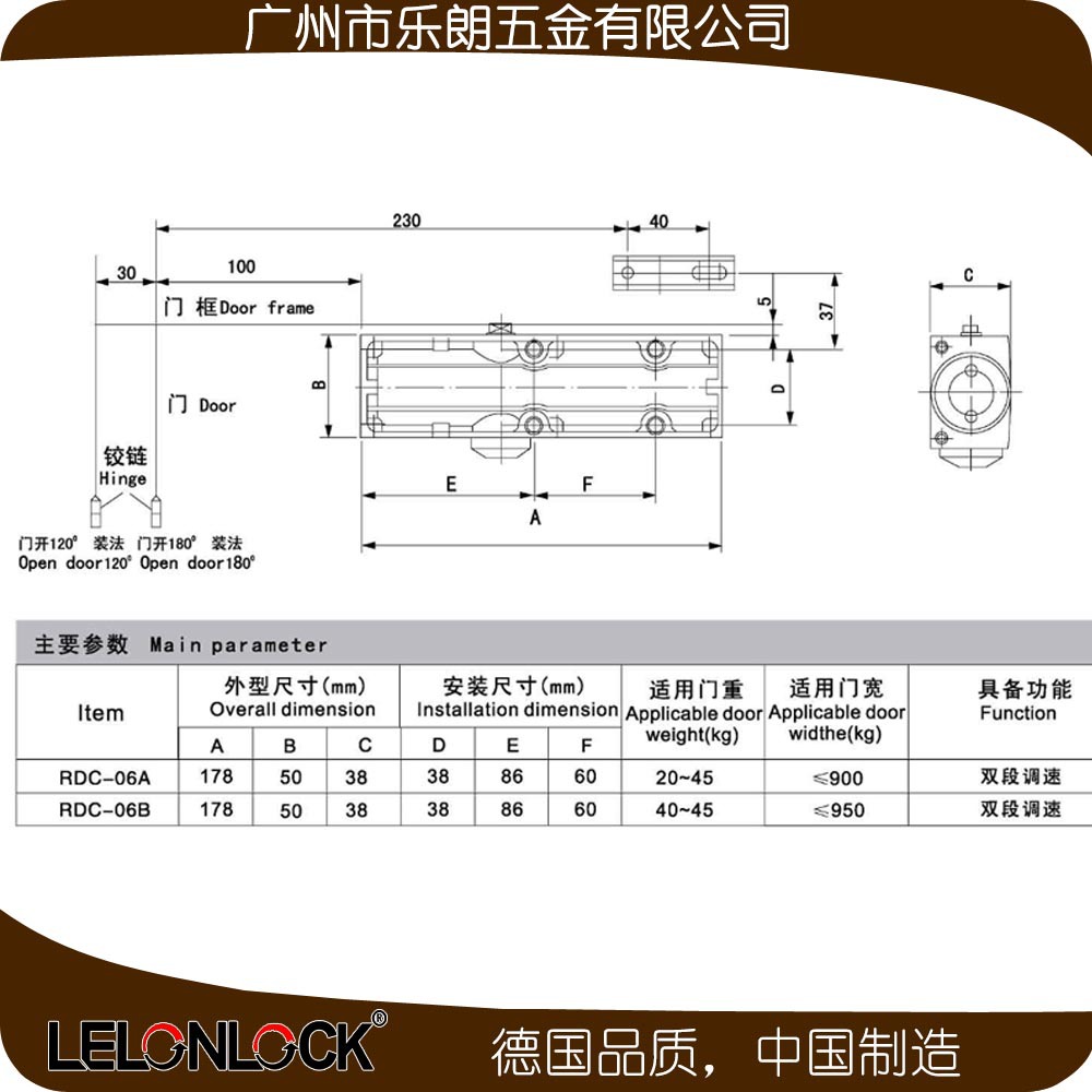 滑軌式閉門器